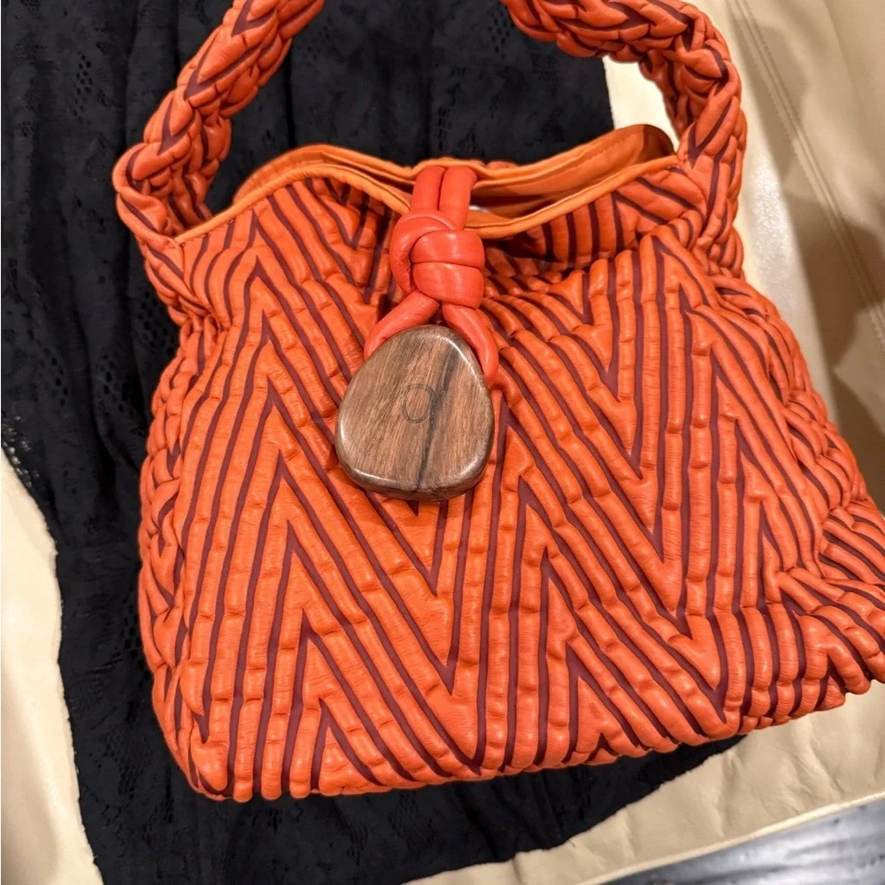 Tissa Fontaneda Medium Uptown Bag with Wood Tassel NWOT/ RARE ; price firm 💕